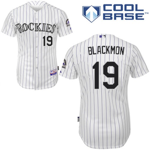 Rockies #19 Charlie Blackmon White Cool Base Stitched Youth MLB Jersey